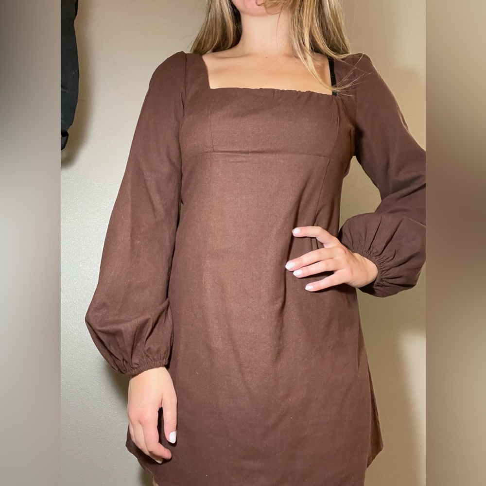 Brown princess polly dress